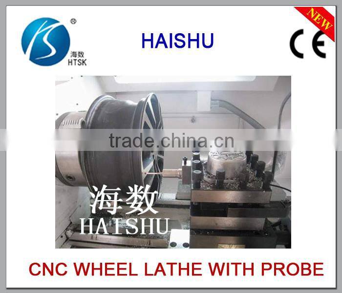 Wheel CNC Lathe machine of advantages Wheel drawing machine CK6187W used in car 4S -shops