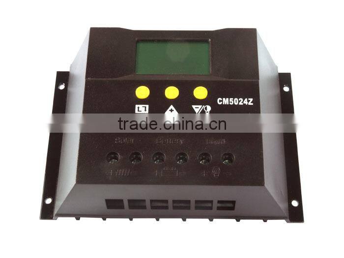 CM50 50A 12V/24V/48V PWM Solar Charge Controller with LCD Display for Home System