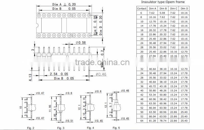 1.778mm DIP IC Socket