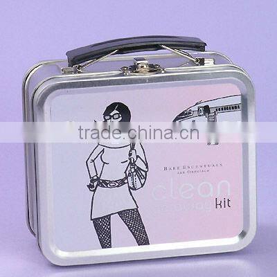 fashion cosmetic lunch tin box