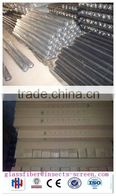 High Quality Grey with White Fiberglass Fly Screen / fiberglass window screening mesh