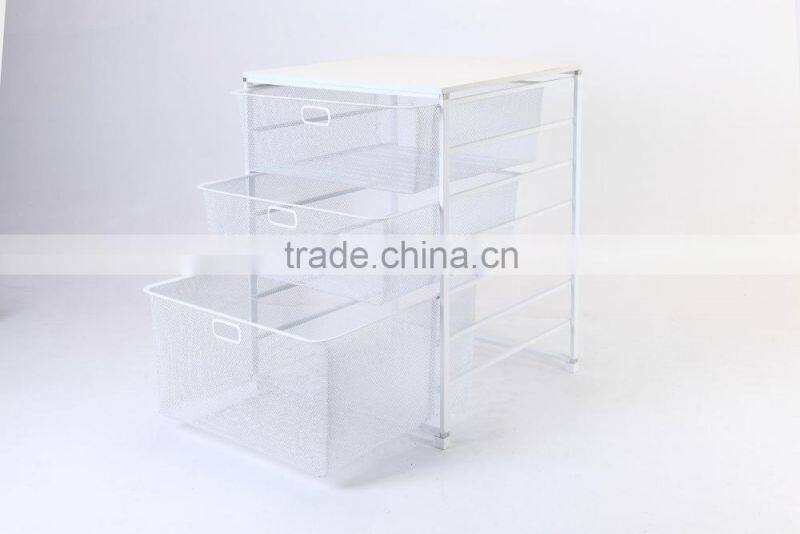 Home Furniture for Storage Wire Mesh Basket and Hanger