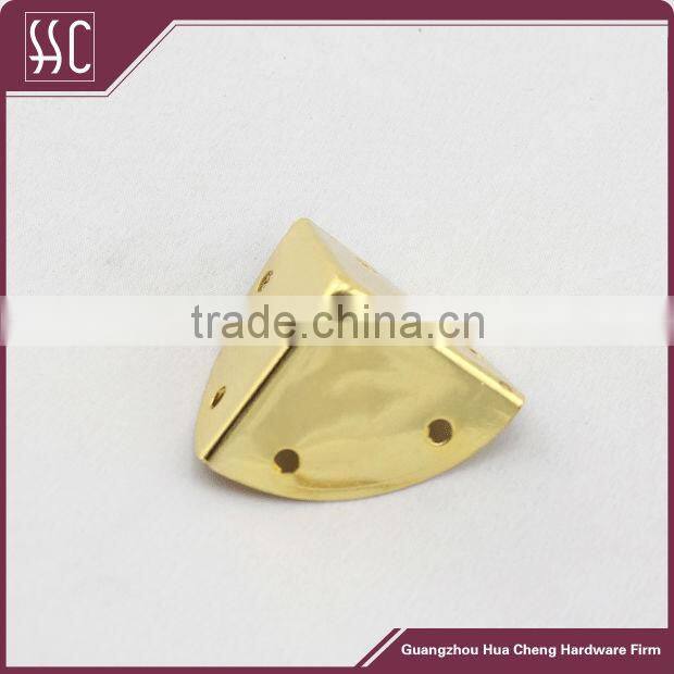zinc alloy gold plate metal bag corner