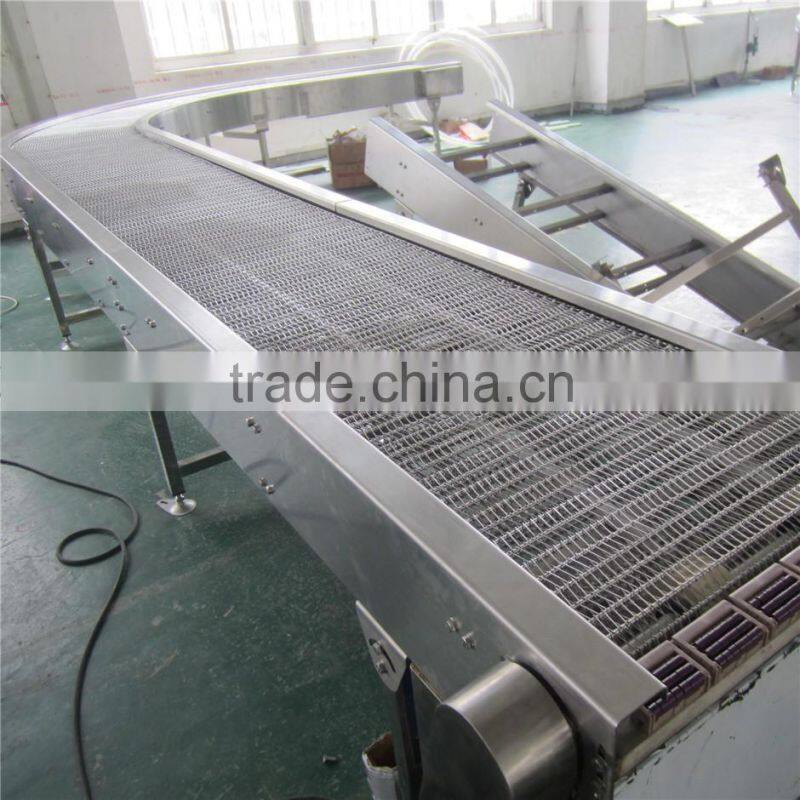 high temperature resistance turning wire mesh conveyor belt