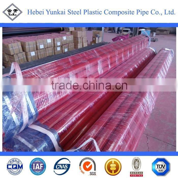 Inner and outer EP epoxy resin coated spiral steel pipe with flange connector