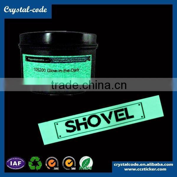 Glow in the dark reflective paper wine sticker