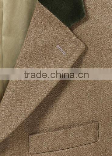 2014 new style 100% cashmere classic camel tailor made coat