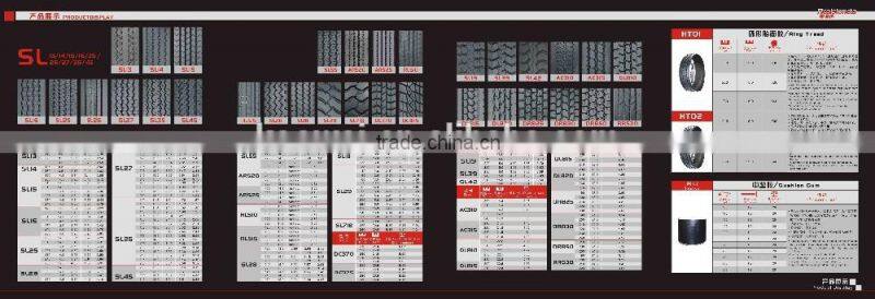 Chinese precured truck tire tread rubber for recap industry