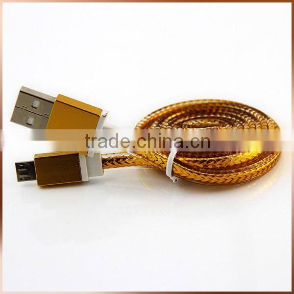 Blue 8 Pin Lightn Cable Braided Transparent Charger Cable
