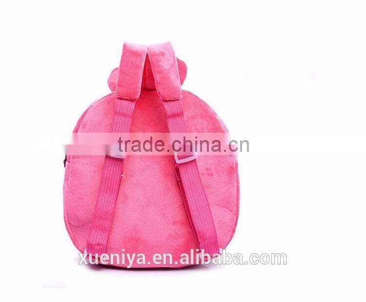 2016 popular promotional plush cartoon doll children's school backpack