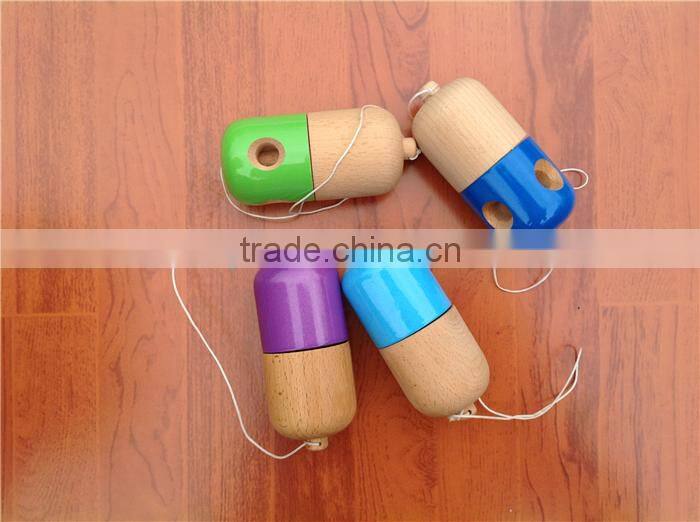 Wholesale high quality beech wood kendama pill,stylish hand and eye coordination skill toy