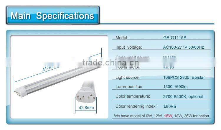 2G11 LED PLL lamp 5000K 225mm 320mm,,410mm ,535mm