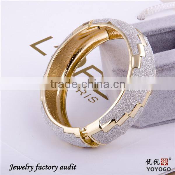 Sequins Print Gold Bangles Dubai Cuff Bangle