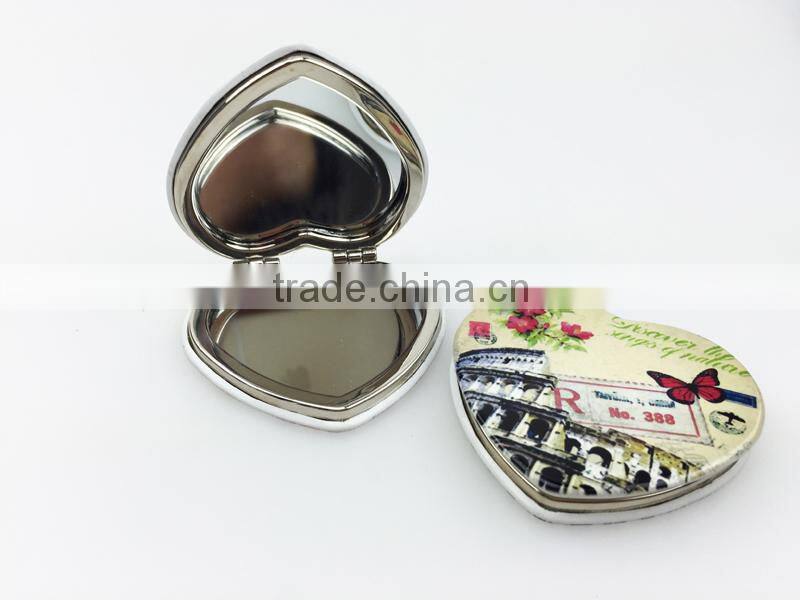 Hot sale customized design metal cosmetic mirror