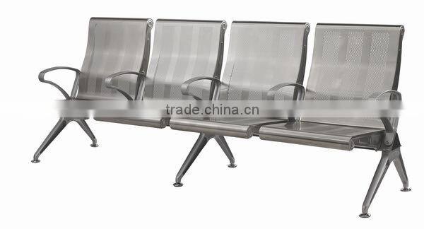4 Seater stainless steel clinic waiting chair