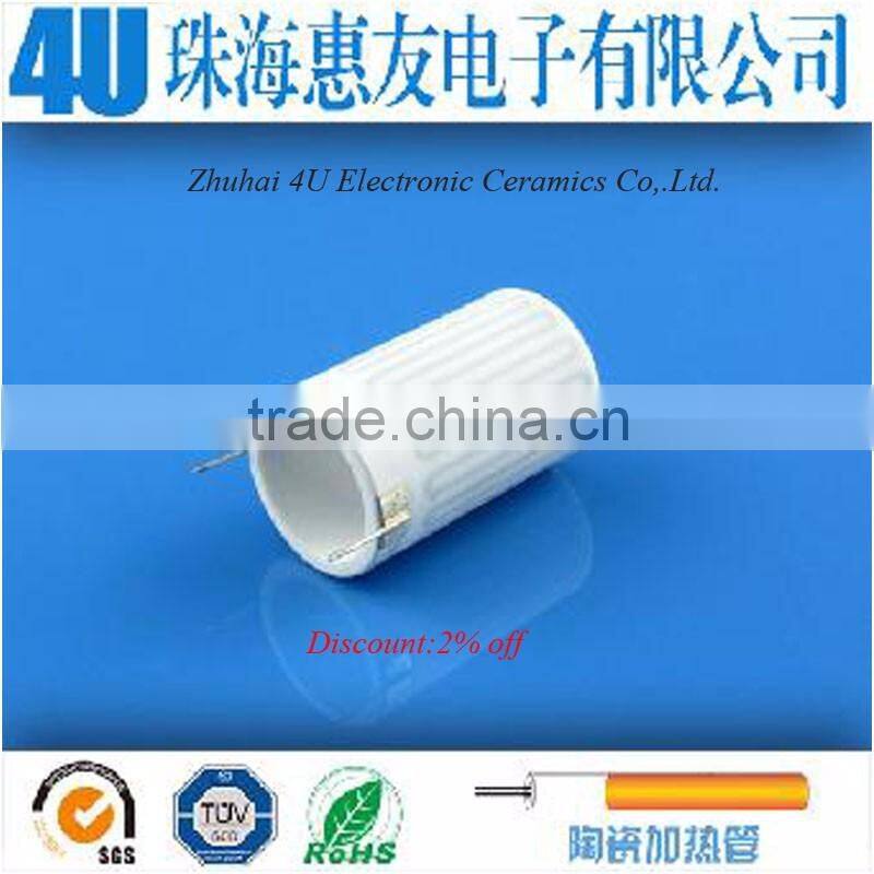 PTC MCH Tubular E Cigarette Insulator Ceramic Tube Heater