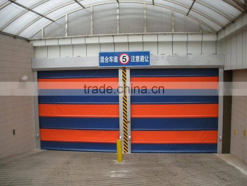 Industrial transparent bullet proof door roller shutter motorized steel automatic doors
