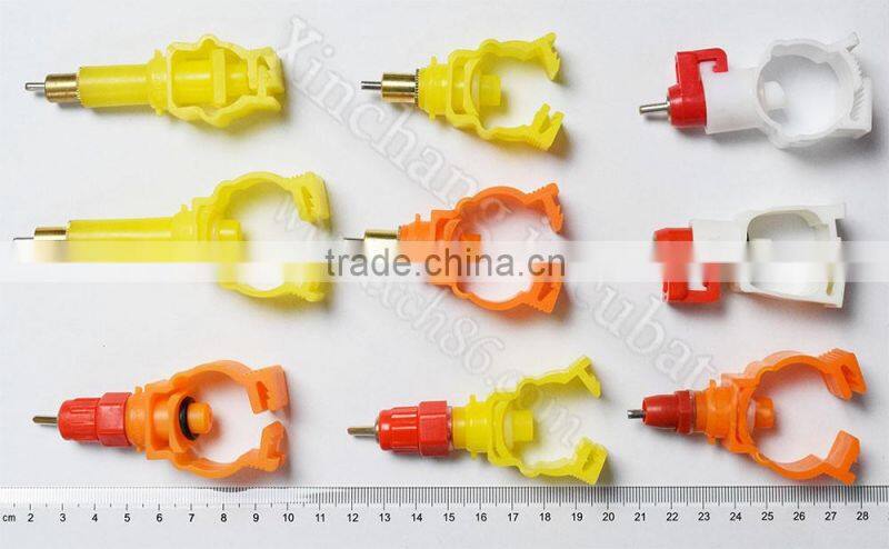 Automatic Poultry Plastic Chicken Stainless Steel Nipple Drinker