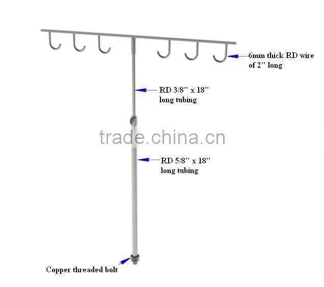 6 Hooks counter top stand/ Store fixture display hooks