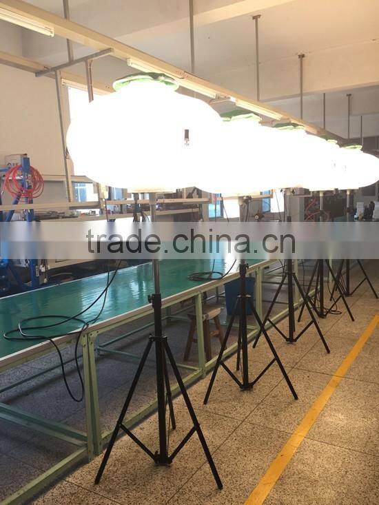 Portable mobile light tower for camping/ outdoor