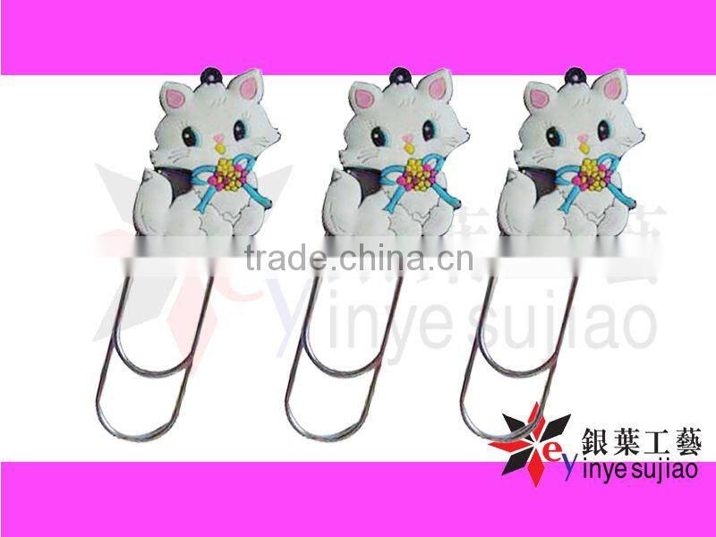 PVC bookmark with cat