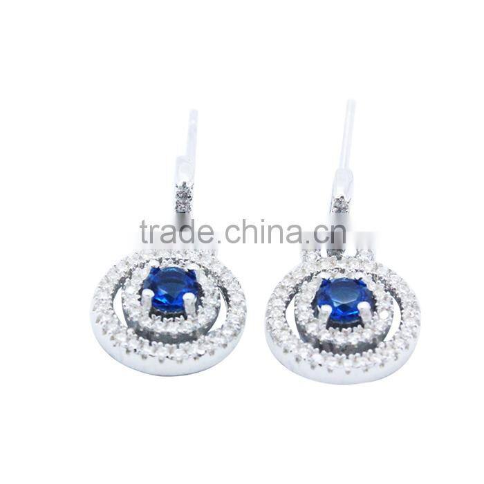 2015 bling jewelry from set-fashion wire with blue topaz prong setting jewelry bridal jewellery sets