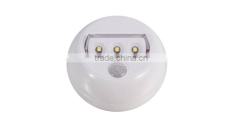Mini led motion sensor light with 3 bright SMD powered by 3*AAA batteries