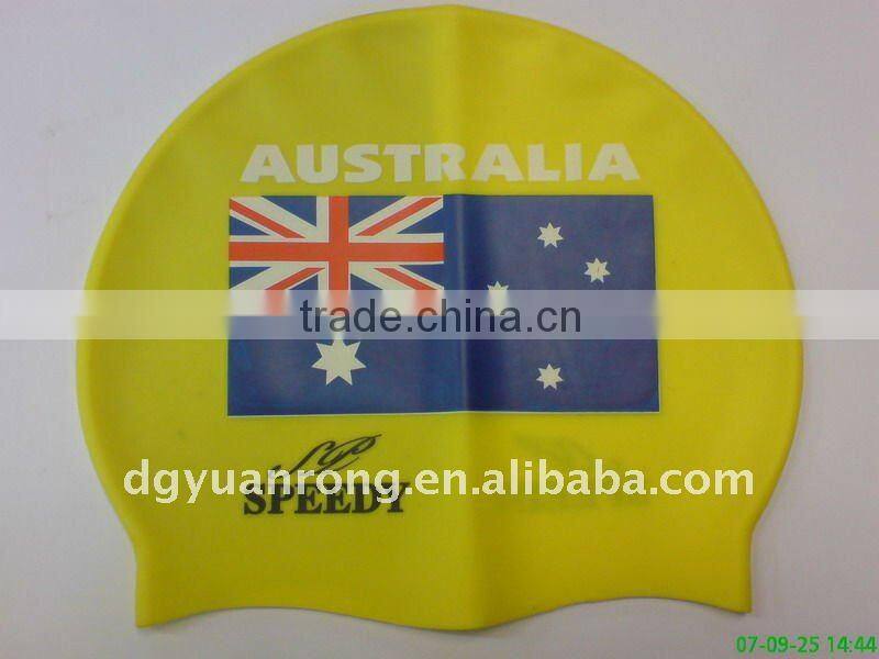 FDA and LFGB standard Funny Silicone Swim Cap
