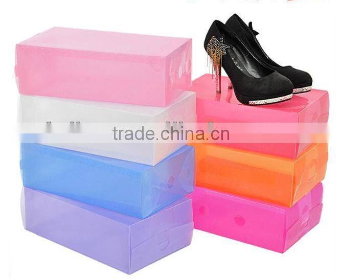 2013 folding plastic shoe box with lid