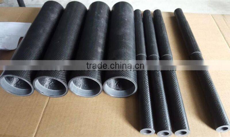 3K Carbon Fiber roller, 2 mm wall thickness or customerized