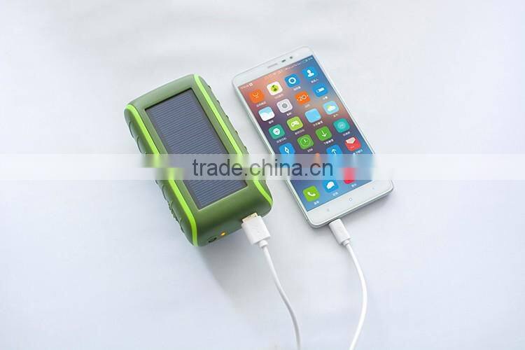 Hot selling waterproof solar power bank solar charger, solar charger power bank