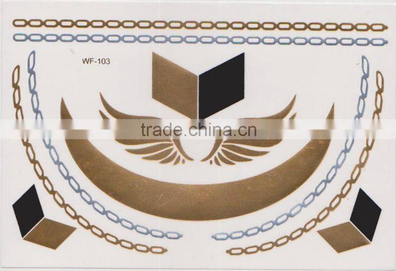 Most popular gold and silver Temp Tattoos