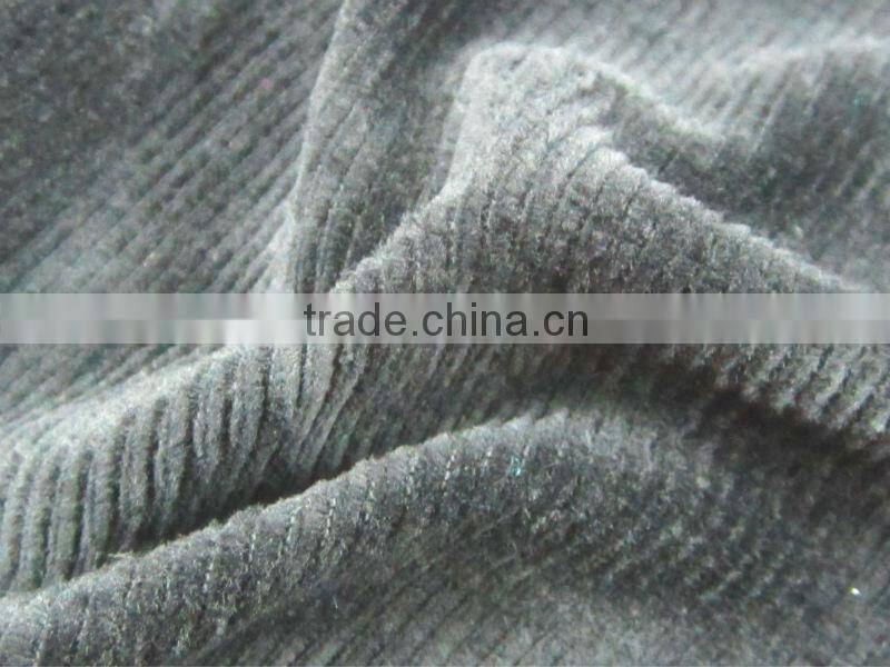 High Quality CVC strip velvet in dresses fabric