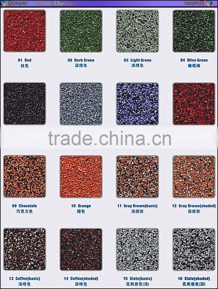 New design hot in 2016 color sand coated roof tile pvc roof tile