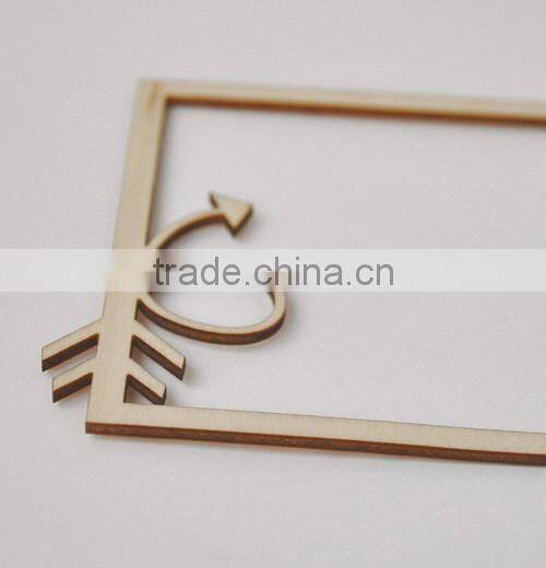 wood veneer frame,MDF flourish, wooden flourish scrapbooking card craft embellishments