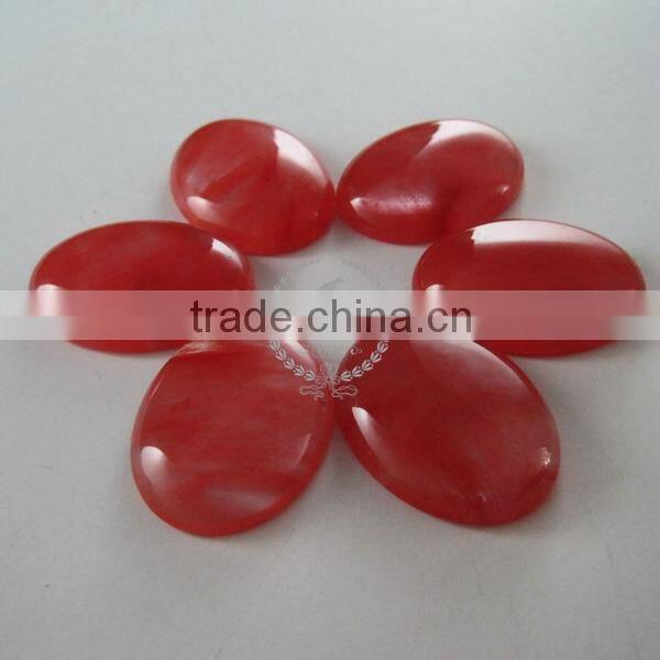 30x40mm big oval red artificial cloudy pattern glass cabochon DIY jewelry supplies findings 4120091