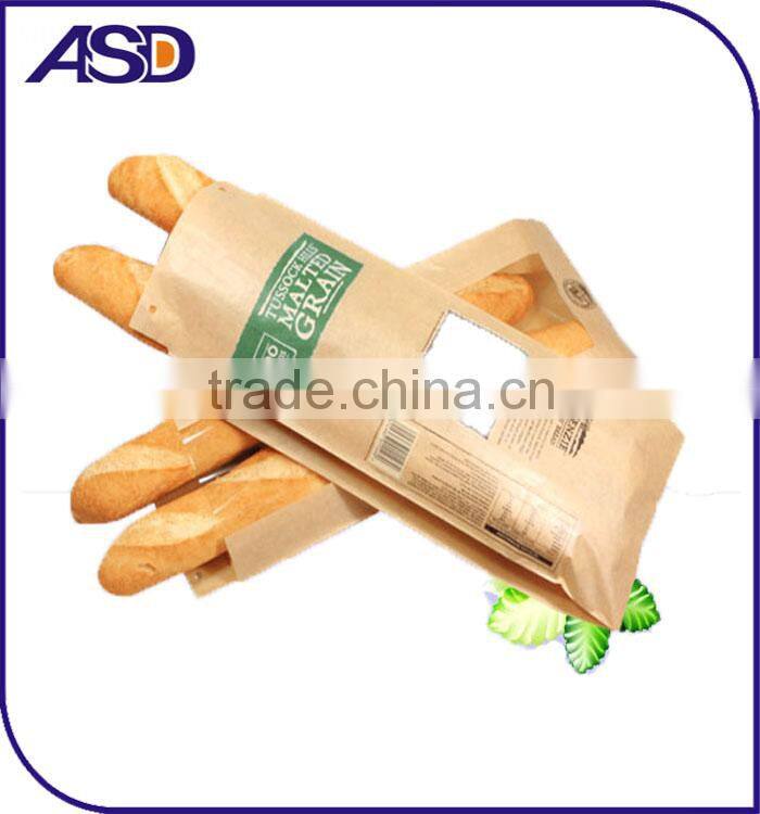 Custom made France bread kraft bag paper bags