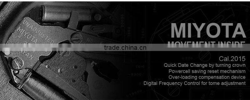 Orkina Coffee Leather Stainless Steel Case Chrono Quartz Men's Analog Sport Watch