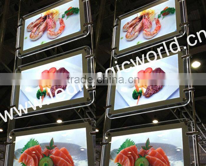 2015 Albaba led photo frame/led light box/menu photo frame