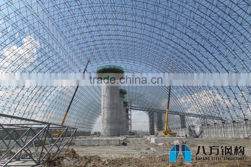 Space Frame Coal Storage Shed by Steel Roof Covering from China Supplier