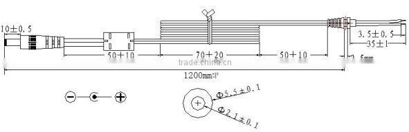 ip20 UL CUL approval 4a 12v dc power adapter with 2 pin 3-pin us plug