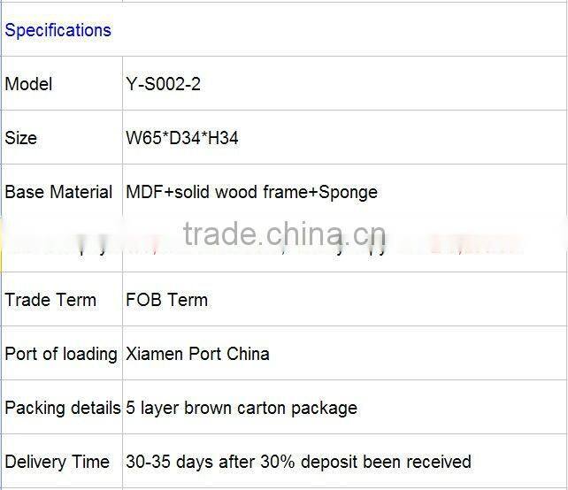 multifunctional modern two seat square stool with storage