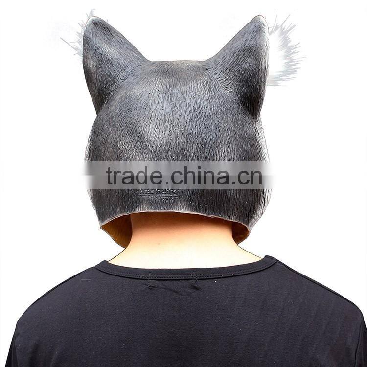 Brand new Masquerade Halloween cute felt realistic Animal Head Adult Mask