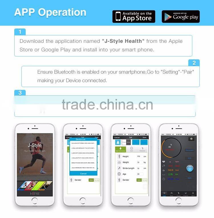 2016 fitness wireless activity heart rate tracker compatible with Android and IOS