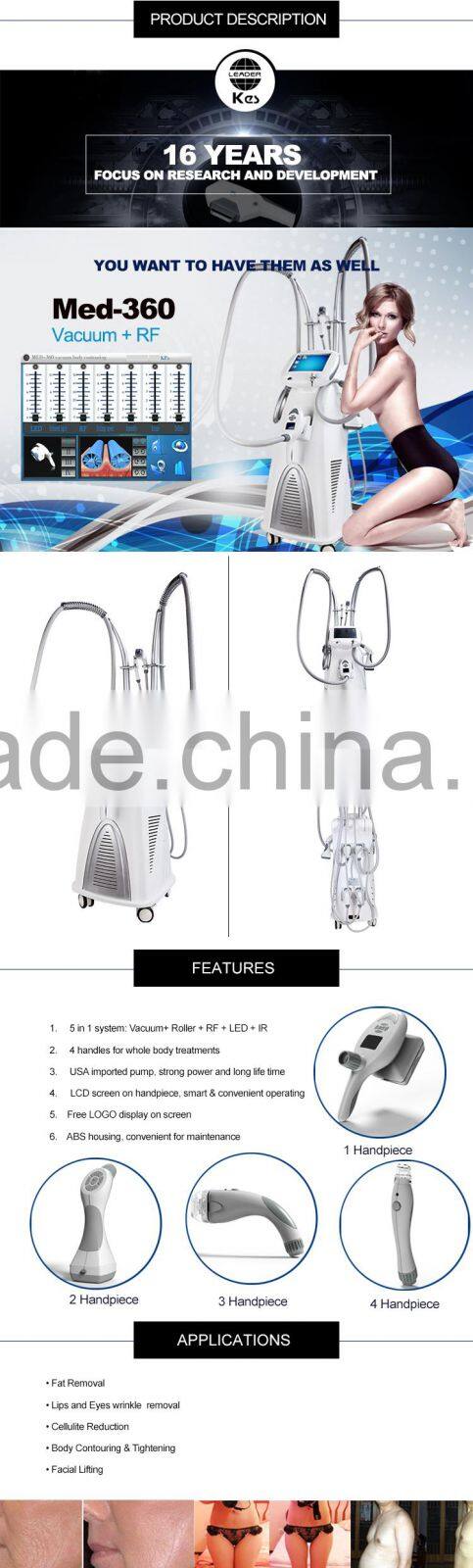 KES 2016 hot sell face skin massage machine beauty equipment cellulite
