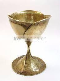BPA FREE 100% PURE COPPER WINE GOBLET GLASSES, EMBOSSED DESIGN SOLID COPPER MARTINI