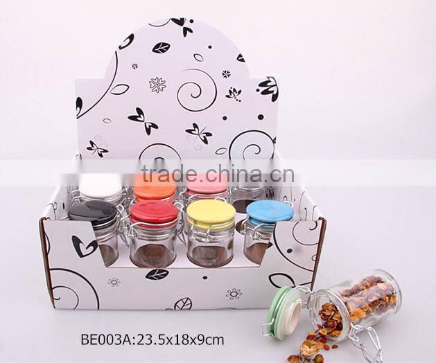 airtight glass jar set with ceramic lid in a display box
