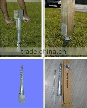 Hot Dipped Galvanized U Type Ground Screw Anchor Produced By Hetian Factory