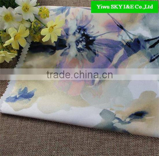 2015 eclusive debut Monroe Leopard digital printing spring and summer women's stretch satin fabric