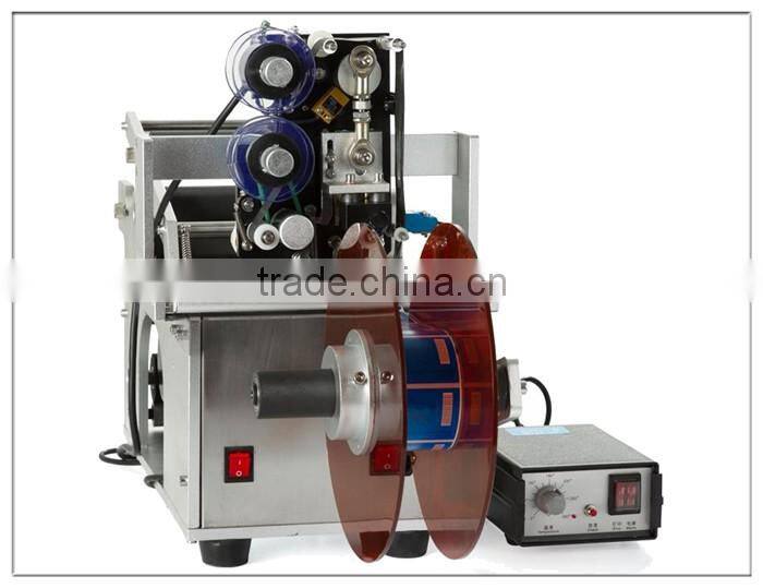 Manual hot stamping pet bottle date coding and labeling machine price